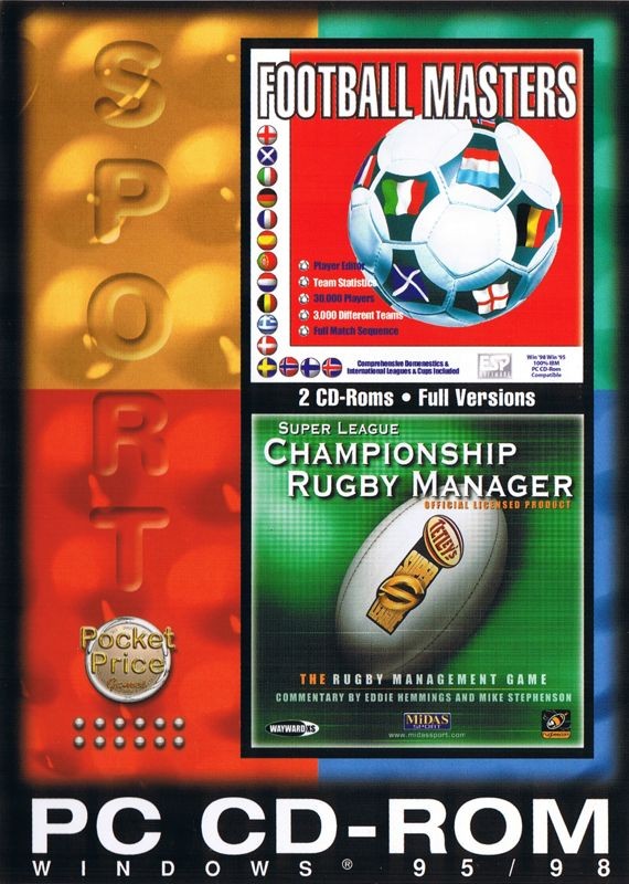Football Masters + Championship Rugby Manager