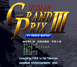 Human Grand Prix III: F1 Triple Battle
