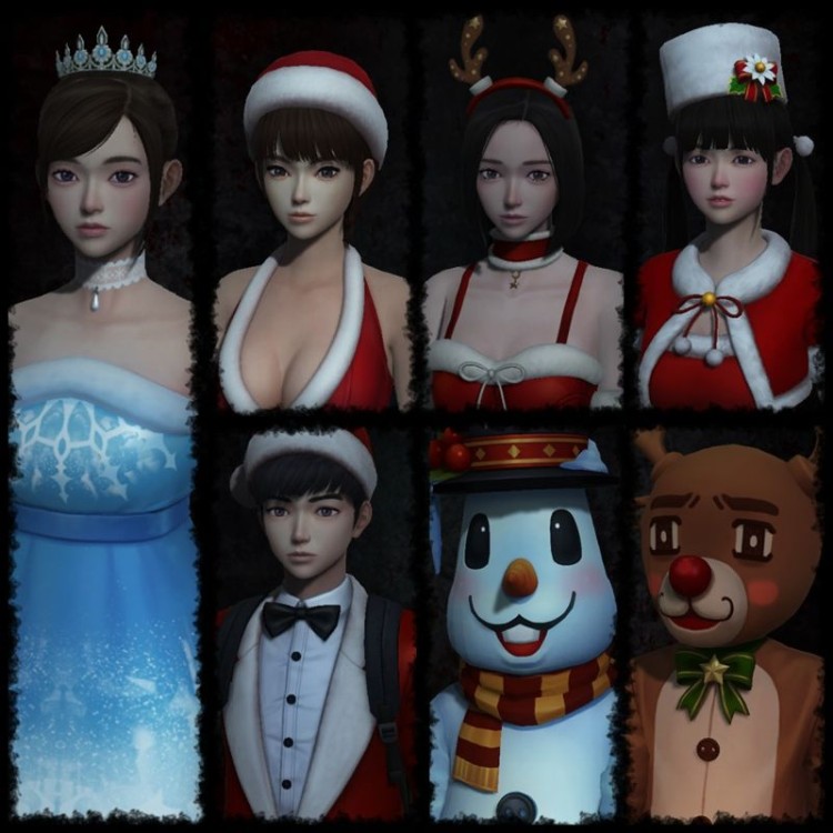 White Day: A Labyrinth Named School - Christmas Costume Set