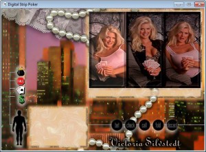 Digital Strip Poker featuring Victoria Silvstedt