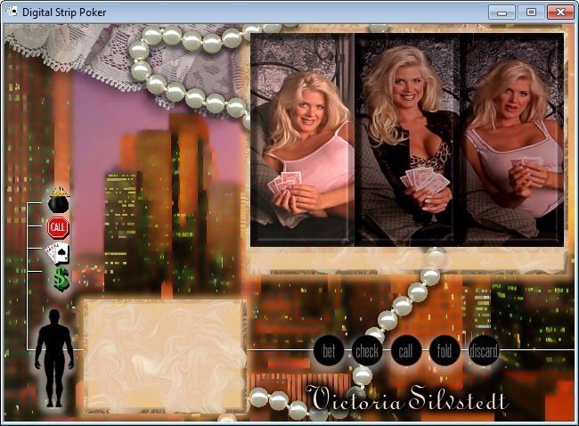 Digital Strip Poker featuring Victoria Silvstedt