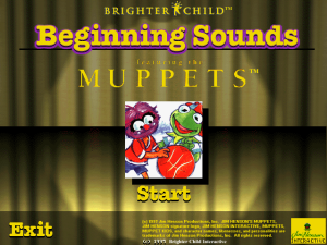 Muppet Kids: Volume 2 - Beginning Sounds: Phonics