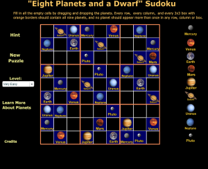 Nine Planets Sudoku