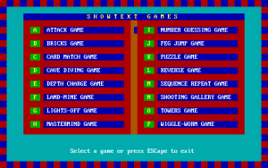 ShowText (included games)