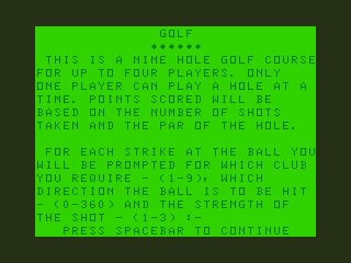 Golf