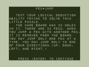 Peg Jump