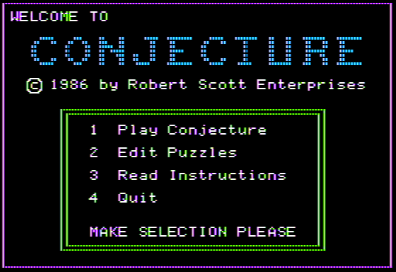 Conjecture