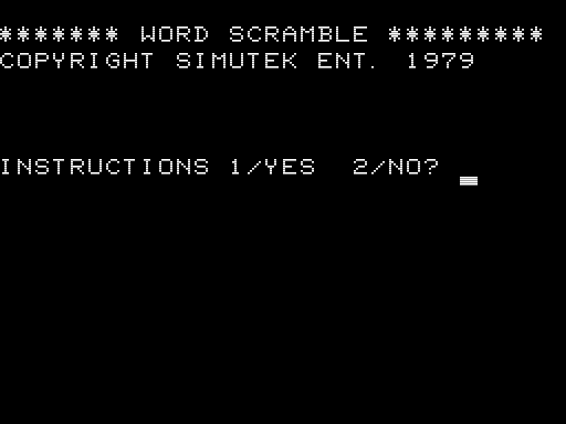 Word Scramble