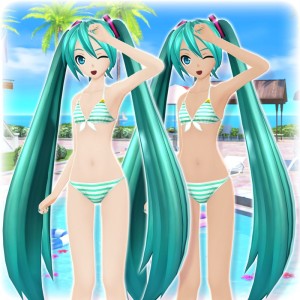 Hatsune Miku: Project DIVA F 2nd - Hatsune Miku Swimwear Module