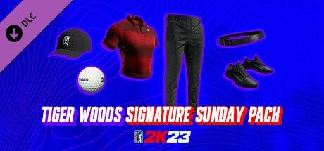 PGA Tour 2K23: Tiger Woods Signature Sunday Pack