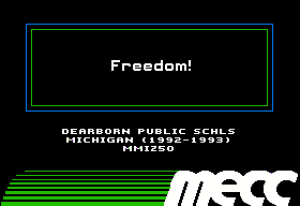 Freedom!