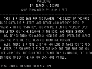 Word Challenge