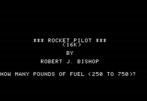 Rocket Pilot
