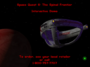 Space Quest 6: The Spinal Frontier Interactive Demo