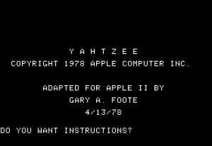Yahtzee