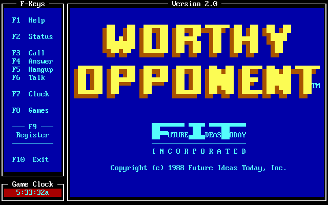 Worthy Opponent