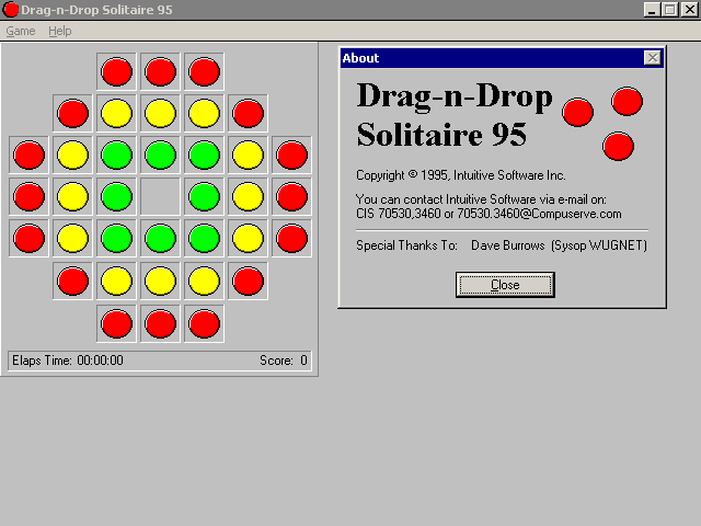 Drag-n-Drop Solitaire 95