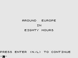 Around Europe in 80 Hours