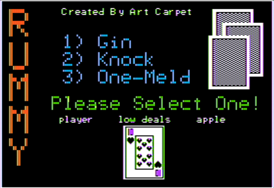 Computer Gin Rummy