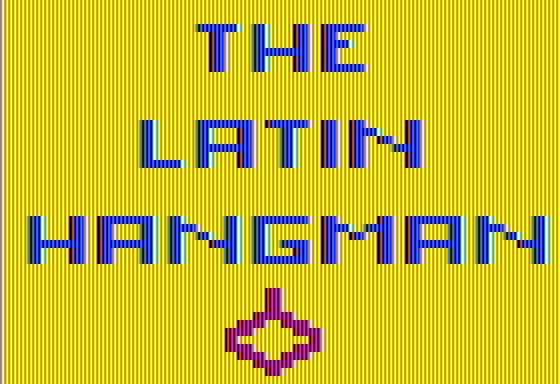 The Latin Hangman