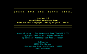 Quest for the Black Pearl
