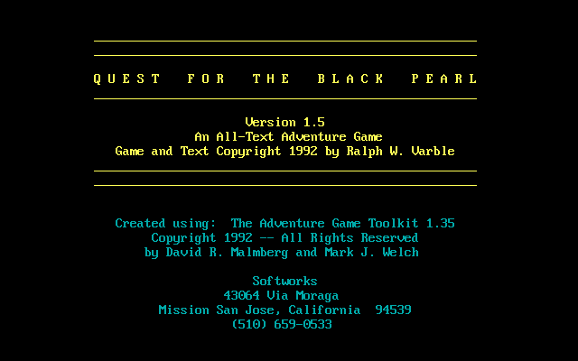 Quest for the Black Pearl