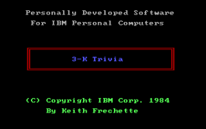 3-K Trivia