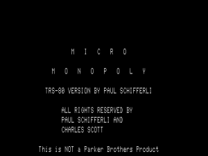 Micro-Monopoly