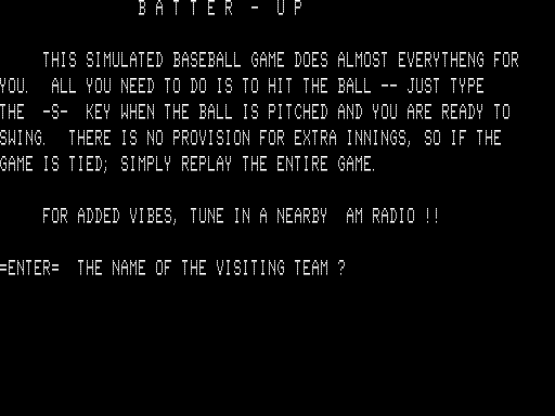 Batter Up