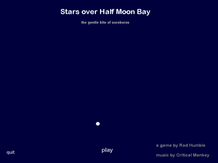 Stars over Half Moon Bay