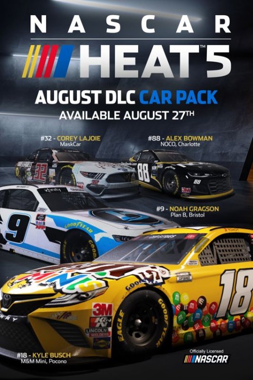 NASCAR Heat 5: August DLC Car Pack