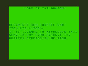 Lord of the Dragons