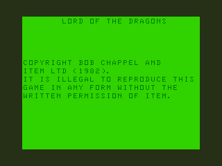 Lord of the Dragons