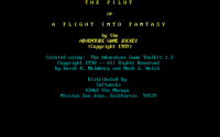 The Pilot, or: A Flight into Fantasy