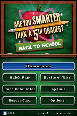 Are You Smarter Than A 5th Grader?: Back To School