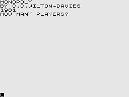 ZX81 Monopoly