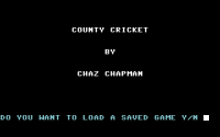 County Cricket