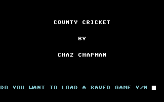 County Cricket