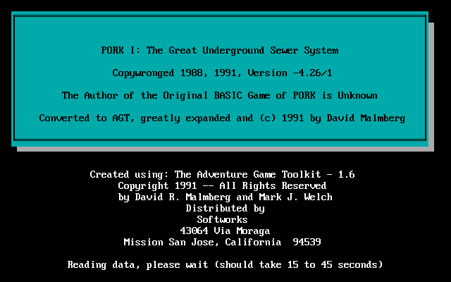 Pork I: The Great Underground Sewer System