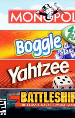 4 Game Fun Pack: Monopoly / Boggle / Yahtzee / Battleship
