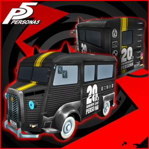 Persona 5: Persona 20th Anniversary Logo Morgana Car Sticker