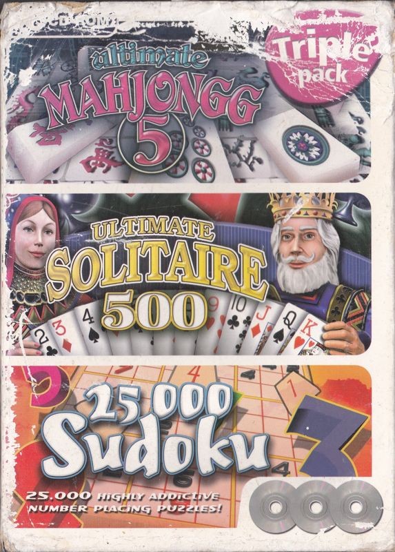 Triple Pack: Ultimate Mahjongg 5 / Ultimate Solitaire 500 / 25,000 Sudoku