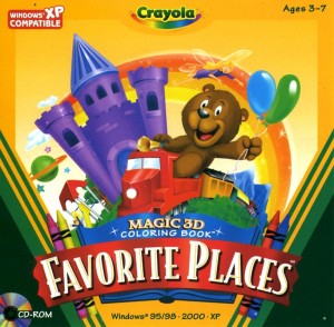 Crayola Magic 3D Colouring Book: Favourite Places