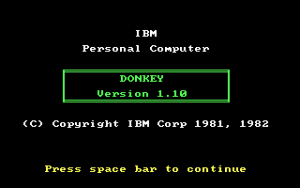 PC-DOS (included game)