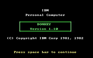 PC-DOS (included game)