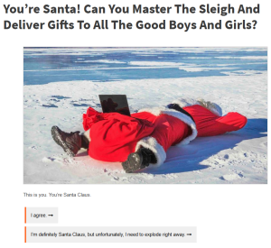 You're Santa! Can You Master The Sleigh And Deliver Gifts To All The Good Boys And Girls?