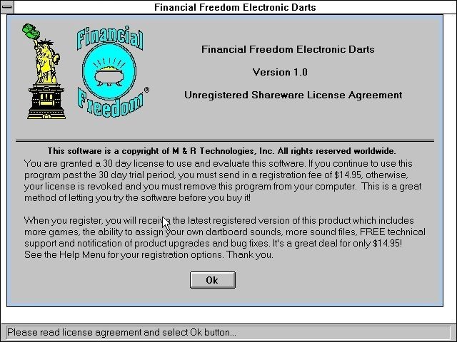 Financial Freedom Electronic Darts