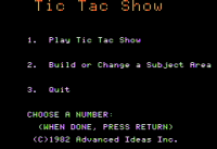Tic Tac Show