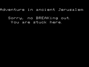 Jerusalem: Adventure 2