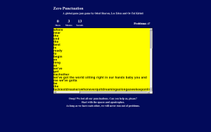 Zero Punctuation